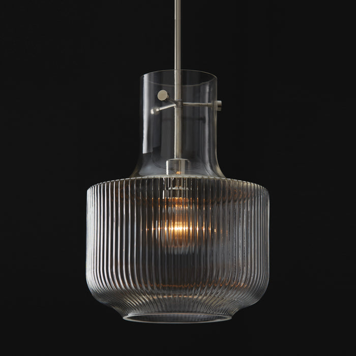 Capital Lighting 345111PN One Light Pendant, Polished Nickel
