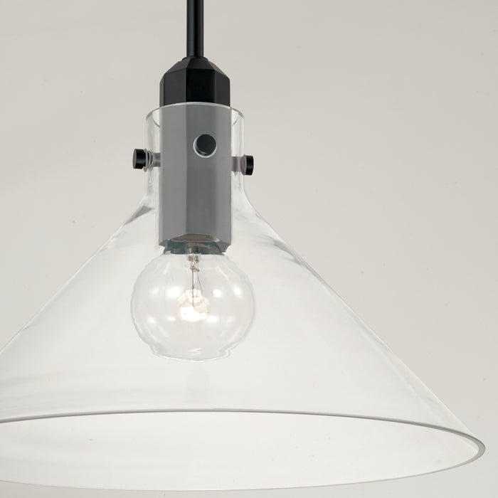 Capital Lighting 345811MB One Light Pendant, Matte Black