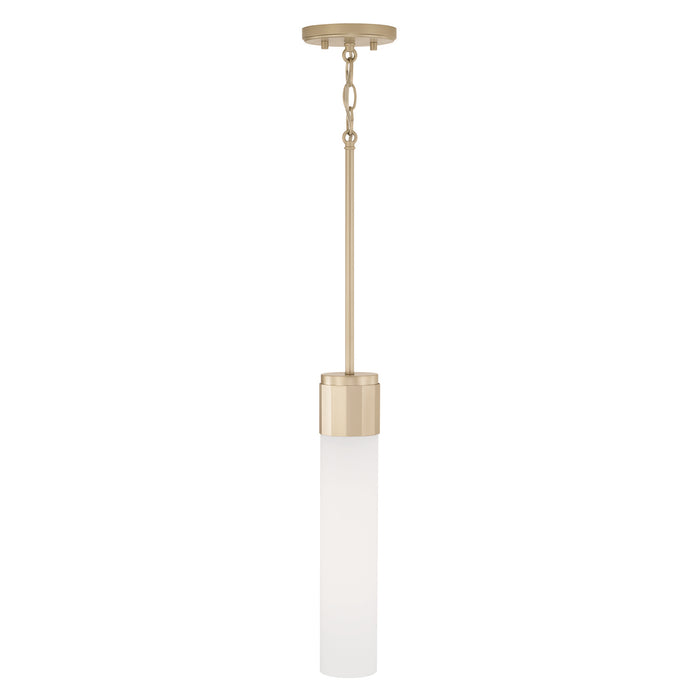 Capital Lighting 346211SF One Light Pendant, Soft Gold