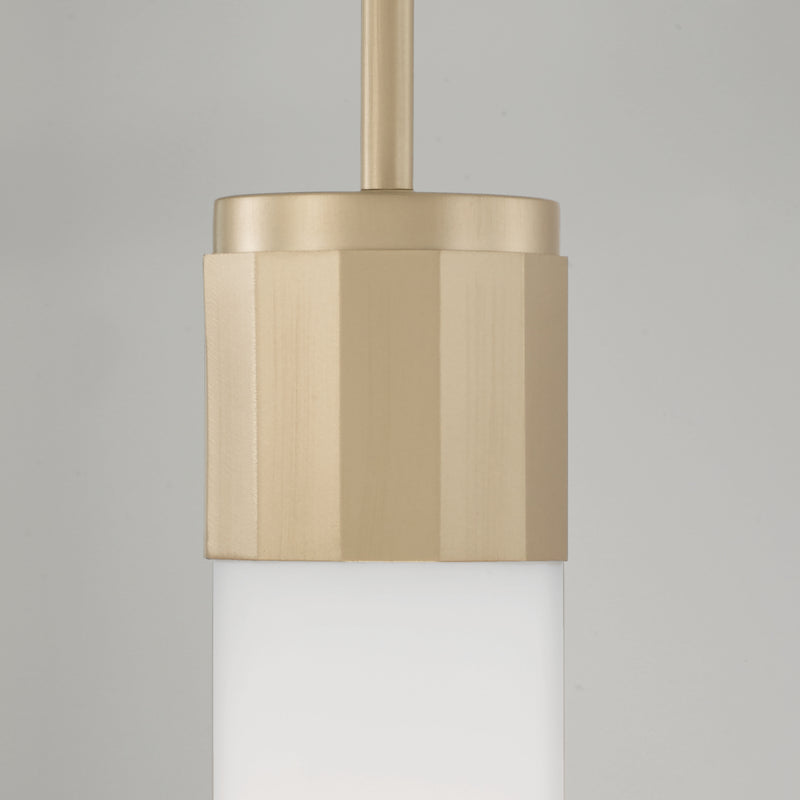 Capital Lighting 346211SF One Light Pendant, Soft Gold