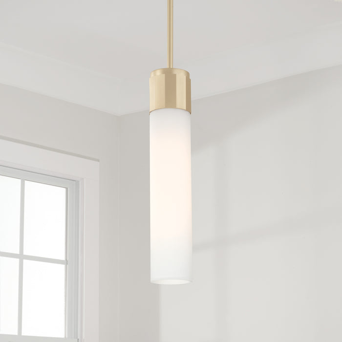 Capital Lighting 346211SF One Light Pendant, Soft Gold