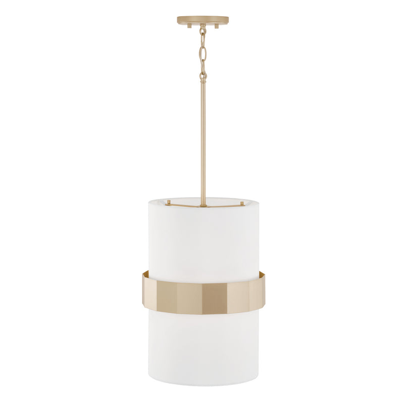 Capital Lighting 346221SF Two Light Pendant, Soft Gold