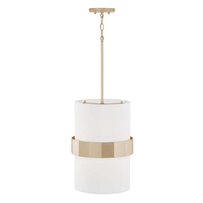 Capital Lighting 346221SF Two Light Pendant, Soft Gold