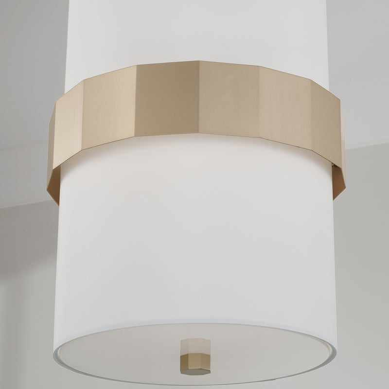 Capital Lighting 346221SF Two Light Pendant, Soft Gold