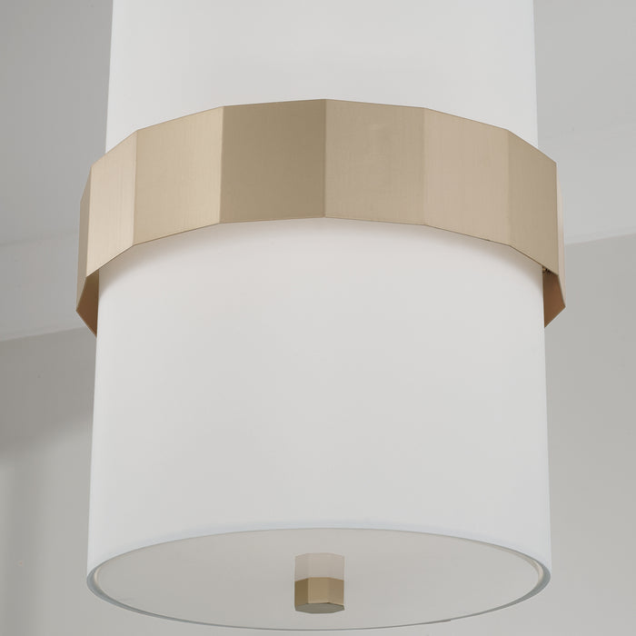 Capital Lighting 346221SF Two Light Pendant, Soft Gold