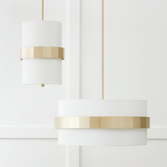 Capital Lighting 346221SF Two Light Pendant, Soft Gold