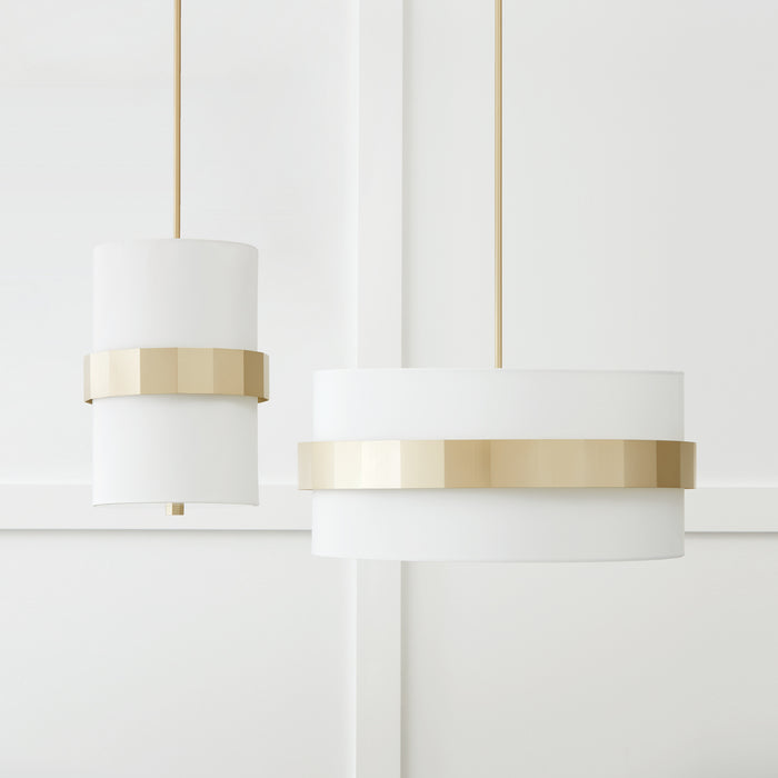 Capital Lighting 346221SF Two Light Pendant, Soft Gold