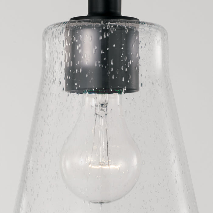 Capital Lighting 346911MB-533 One Light Pendant, Matte Black