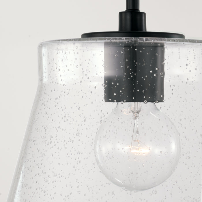 Capital Lighting 346912MB One Light Pendant, Matte Black