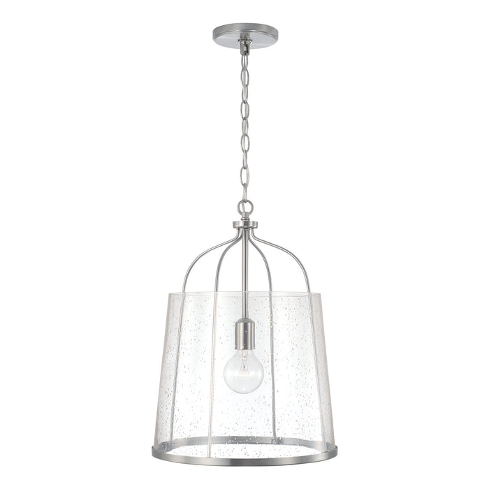 Capital Lighting 347011BN One Light Pendant, Brushed Nickel
