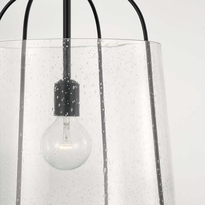 Capital Lighting 347011MB One Light Pendant, Matte Black