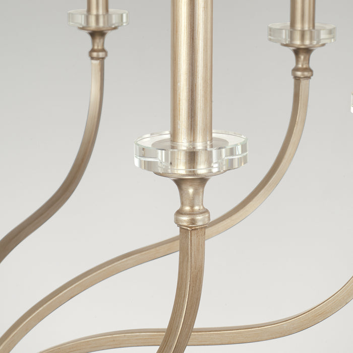 Capital Lighting 444881BS Eight Light Chandelier, Brushed Champagne