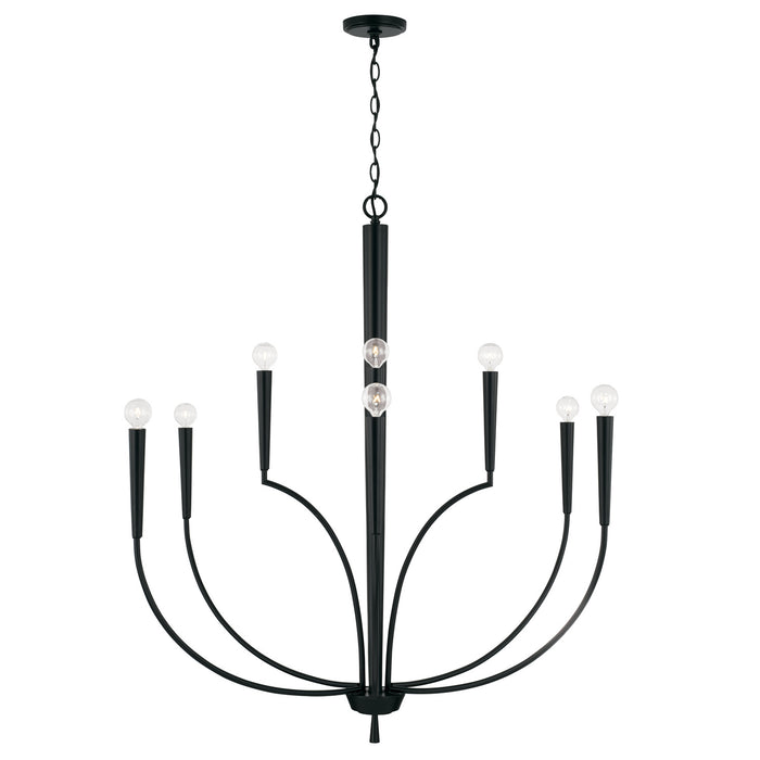 Capital Lighting 445901MB Ten Light Chandelier, Matte Black