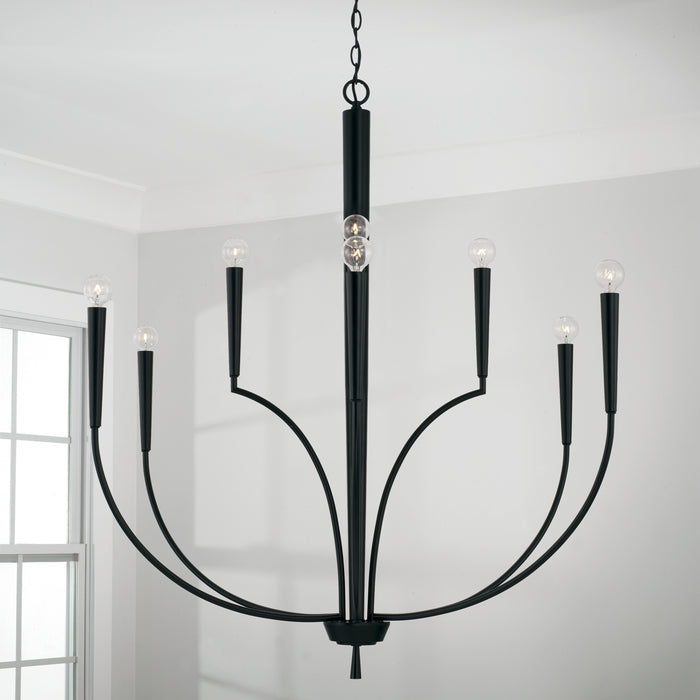 Capital Lighting 445901MB Ten Light Chandelier, Matte Black