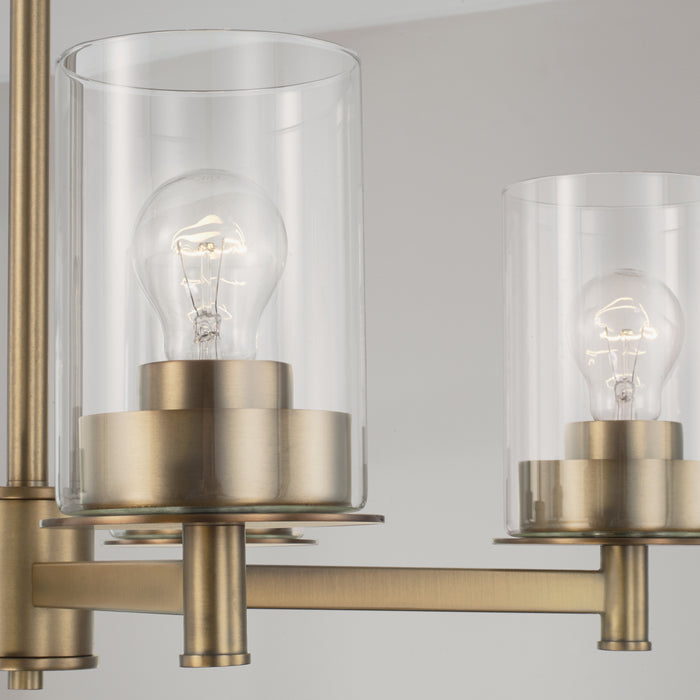 Capital Lighting 446851AD-532 Five Light Chandelier, Aged Brass