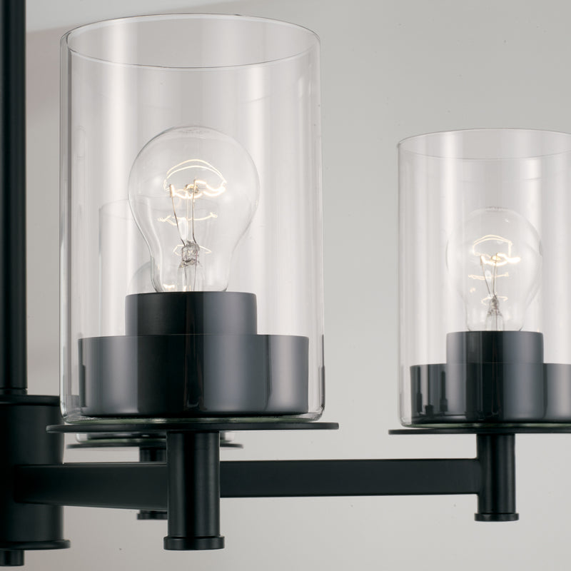 Capital Lighting 446851MB-532 Five Light Chandelier, Matte Black