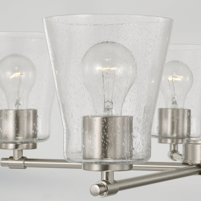 Capital Lighting 446951BN-533 Five Light Chandelier, Brushed Nickel