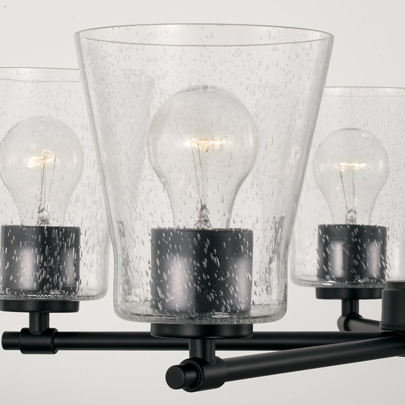 Capital Lighting 446951MB-533 Five Light Chandelier, Matte Black