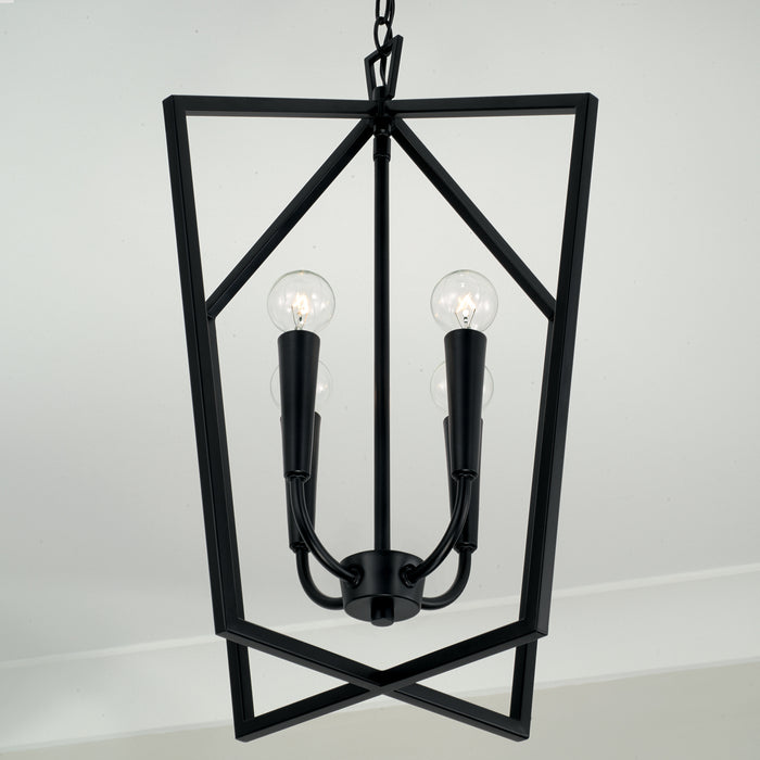 Capital Lighting 545941MB Four Light Foyer, Matte Black