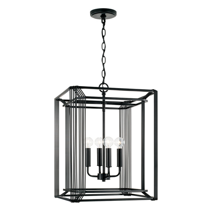 Capital Lighting 546041MB Four Light Foyer, Matte Black