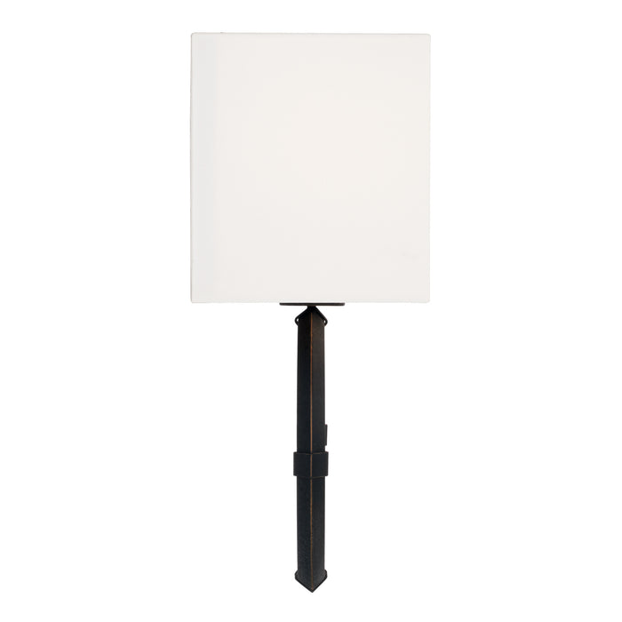 Capital Lighting 645211IH One Light Wall Sconce, Brushed Black Iron
