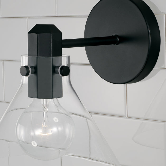 Capital Lighting 645811MB-528 One Light Wall Sconce, Matte Black