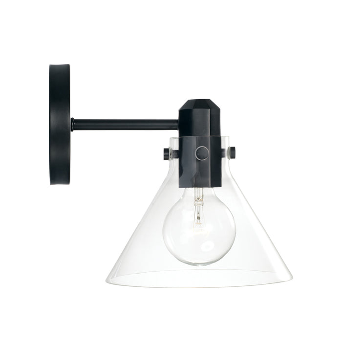 Capital Lighting 645811MB-528 One Light Wall Sconce, Matte Black