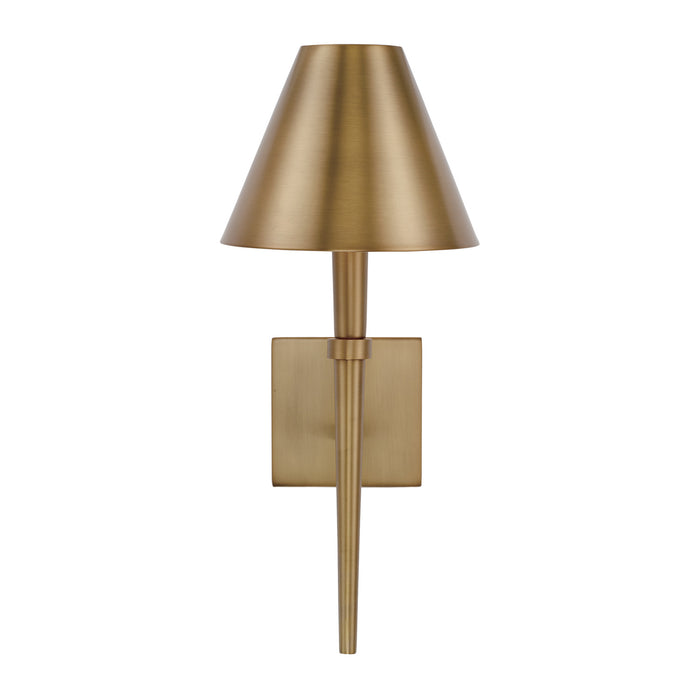 Capital Lighting 645911AD One Light Wall Sconce, Aged Brass