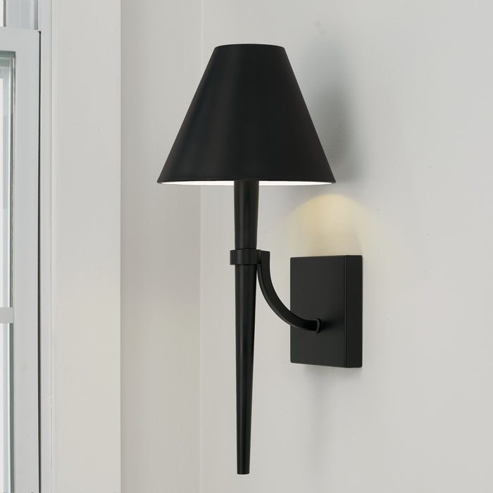 Capital Lighting 645911MB One Light Wall Sconce, Matte Black