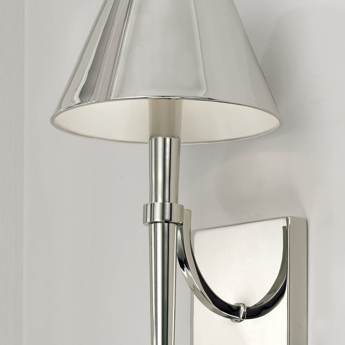 Capital Lighting 645911PN One Light Wall Sconce, Polished Nickel