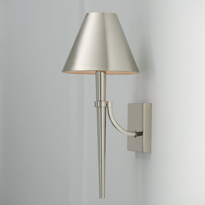Capital Lighting 645911PN One Light Wall Sconce, Polished Nickel