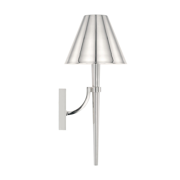 Capital Lighting 645911PN One Light Wall Sconce, Polished Nickel