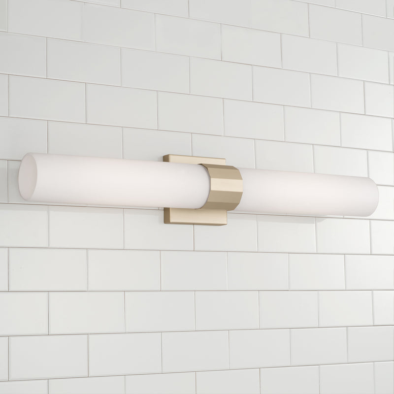 Capital Lighting 646221SF Two Light Wall Sconce, Soft Gold
