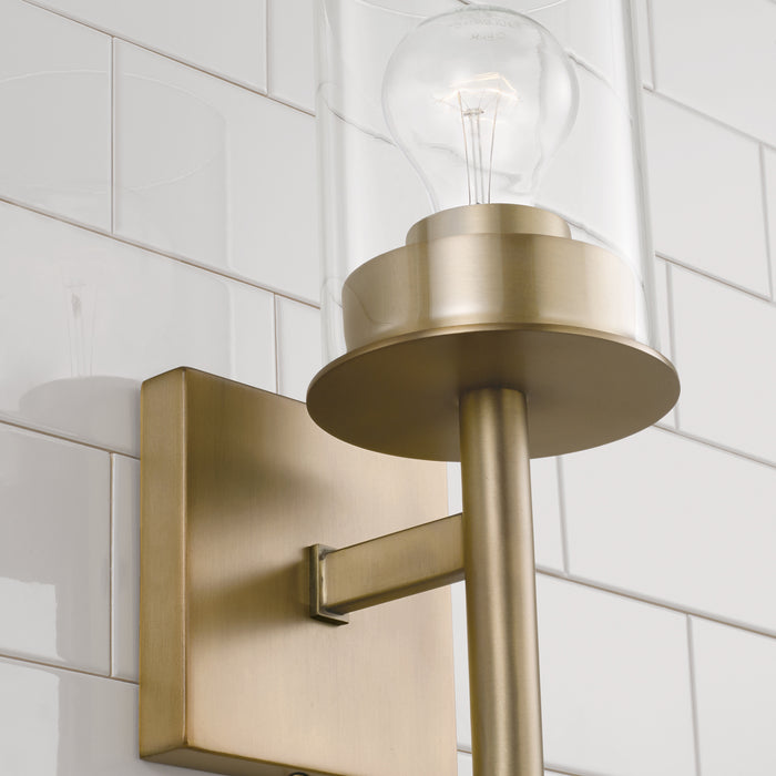 Capital Lighting 646811AD-532 One Light Wall Sconce, Aged Brass