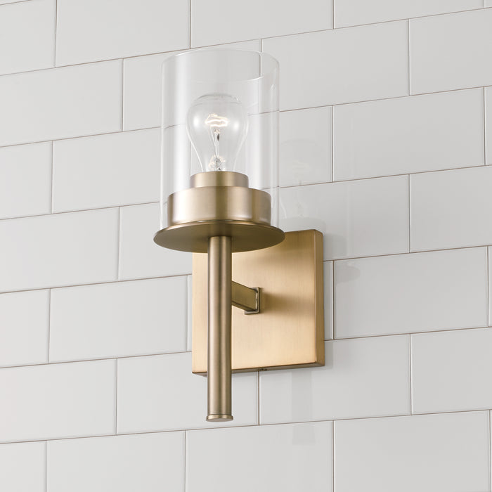 Capital Lighting 646811AD-532 One Light Wall Sconce, Aged Brass