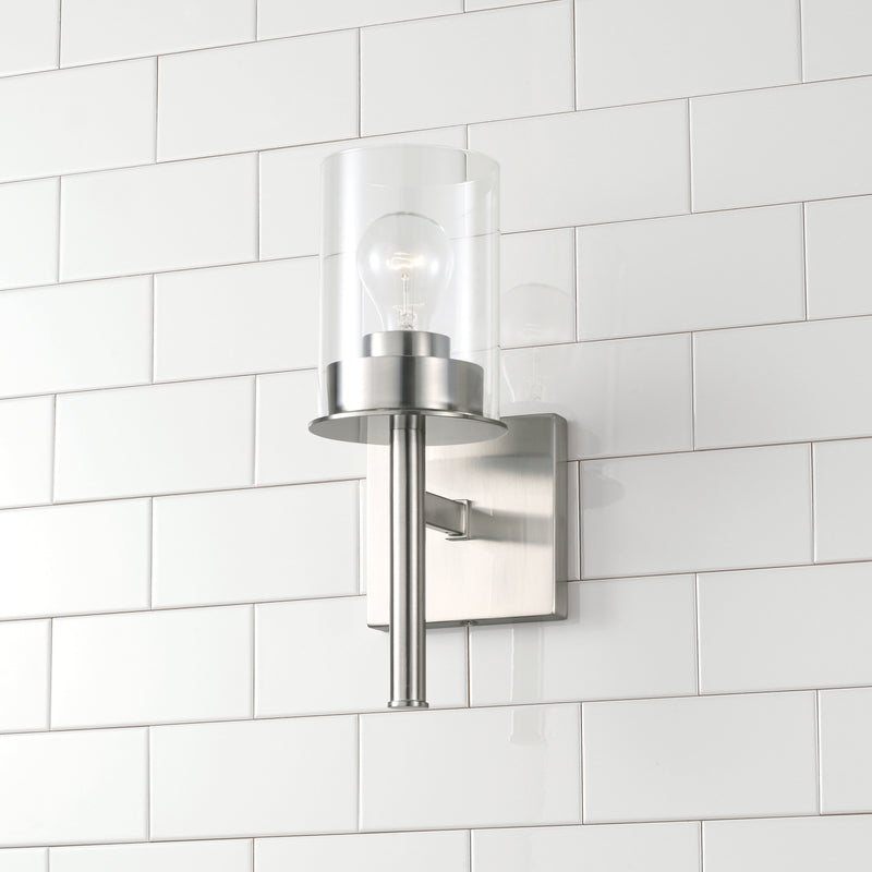 Capital Lighting 646811BN-532 One Light Wall Sconce, Brushed Nickel