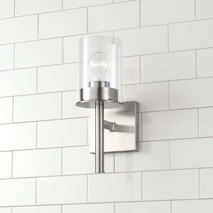 Capital Lighting 646811BN-532 One Light Wall Sconce, Brushed Nickel
