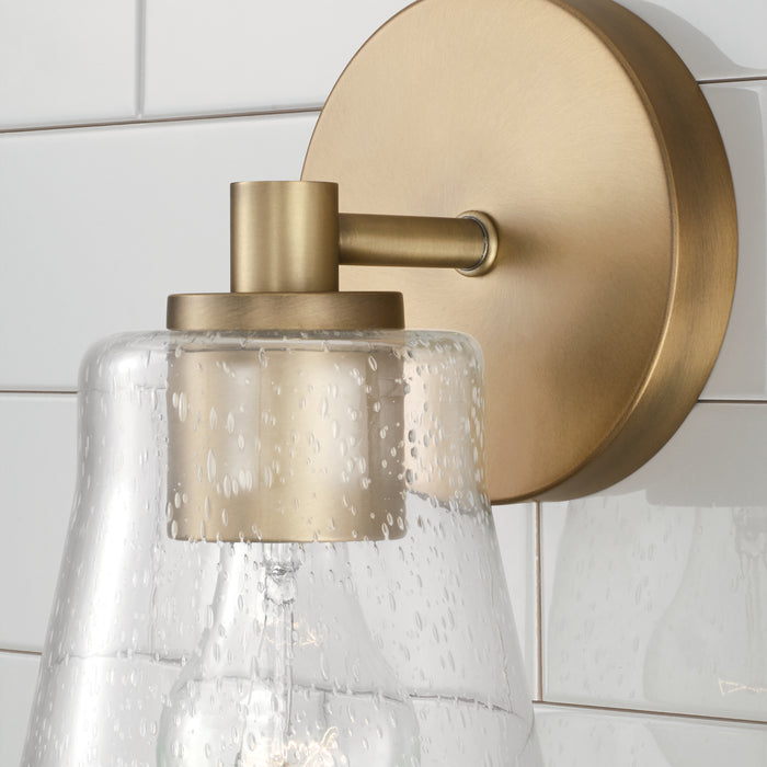 Capital Lighting 646911AD-533 One Light Wall Sconce, Aged Brass