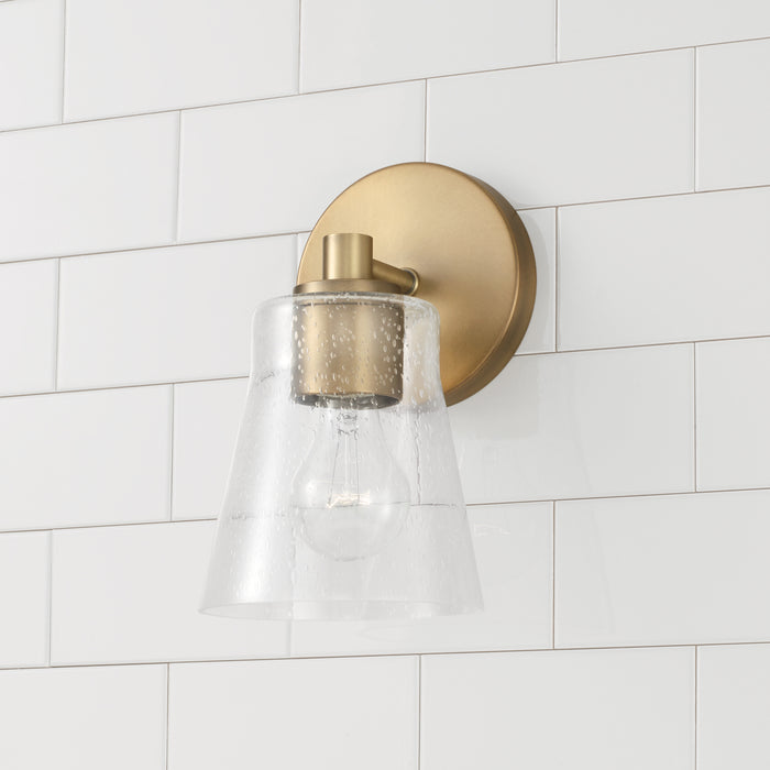 Capital Lighting 646911AD-533 One Light Wall Sconce, Aged Brass