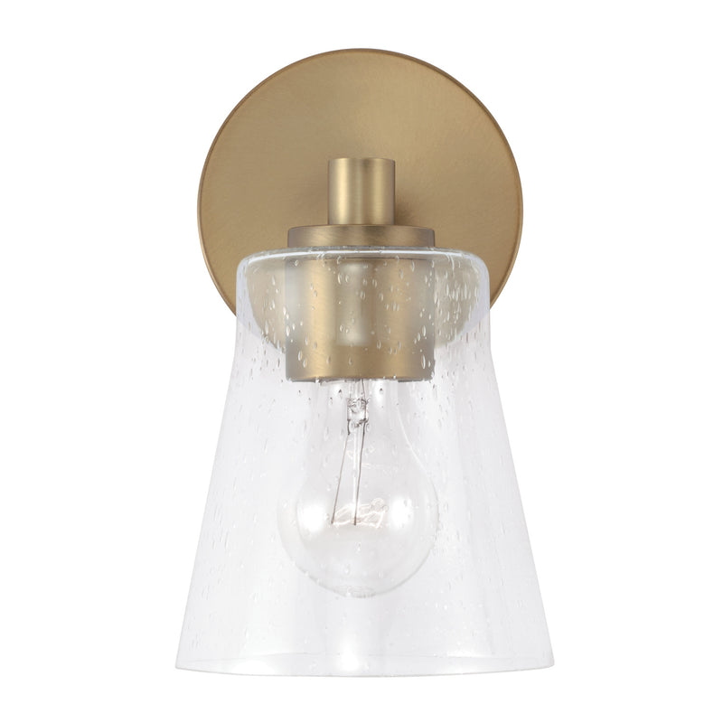 Capital Lighting 646911AD-533 One Light Wall Sconce, Aged Brass