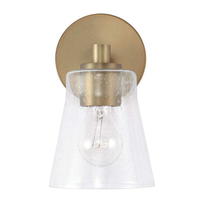 Capital Lighting 646911AD-533 One Light Wall Sconce, Aged Brass