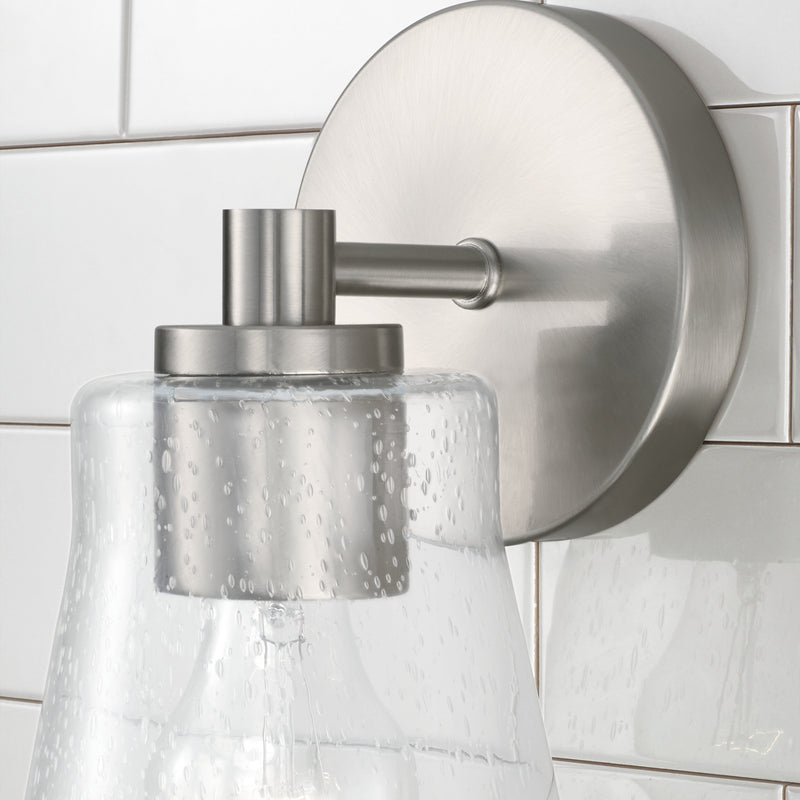 Capital Lighting 646911BN-533 One Light Wall Sconce, Brushed Nickel