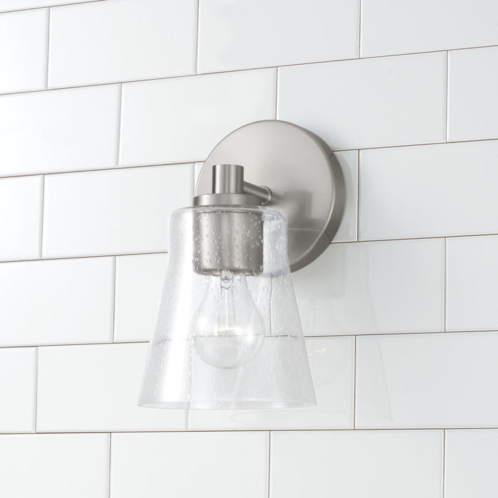 Capital Lighting 646911BN-533 One Light Wall Sconce, Brushed Nickel