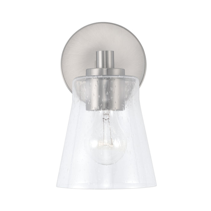 Capital Lighting 646911BN-533 One Light Wall Sconce, Brushed Nickel