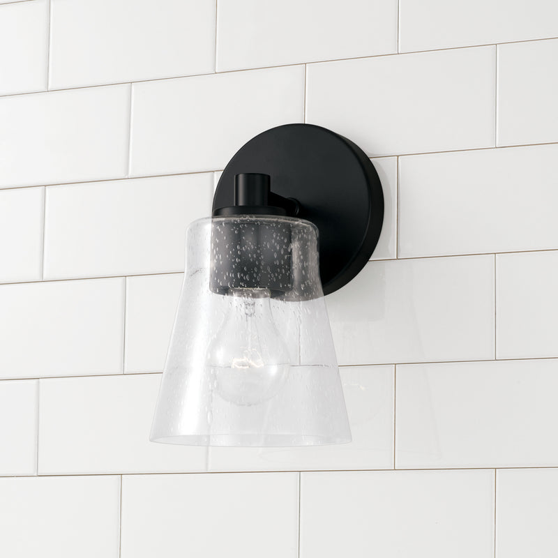 Capital Lighting 646911MB-533 One Light Wall Sconce, Matte Black