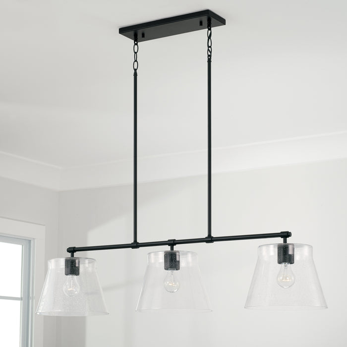 Capital Lighting 846931MB Three Light Island Pendant, Matte Black