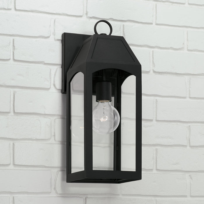 Capital Lighting 946311BK One Light Outdoor Wall Lantern, Black