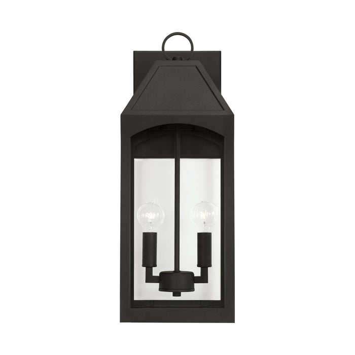 Capital Lighting 946321BK Two Light Outdoor Wall Lantern, Black