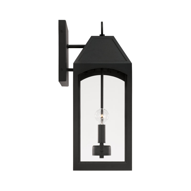 Capital Lighting 946321BK Two Light Outdoor Wall Lantern, Black