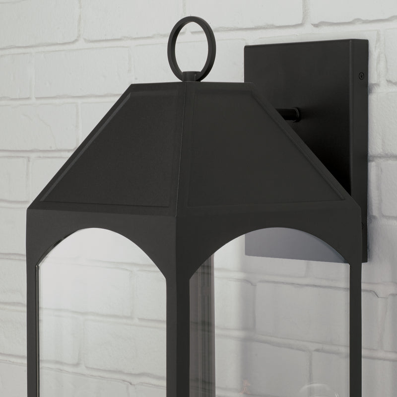 Capital Lighting 946341BK Four Light Outdoor Wall Lantern, Black